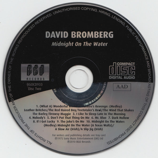 David Bromberg : Wanted Dead Or Alive / Midnight On The Water (CD, Comp, RM)