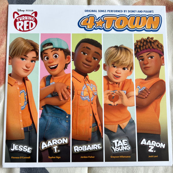 4*Town : Turning Red (Original Songs Performed By Disney And Pixar’s 4*Town) (7", EP, Tra)