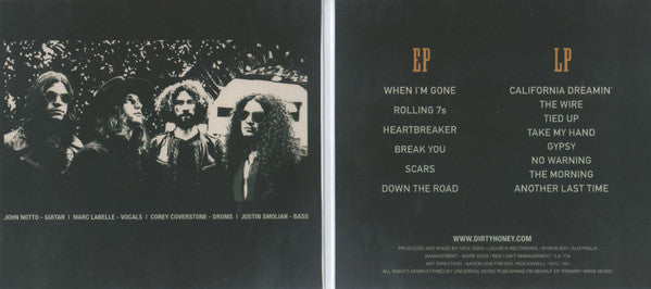 Dirty Honey : Dirty Honey (Comp + CD, EP, RE + CD, Album, RE)