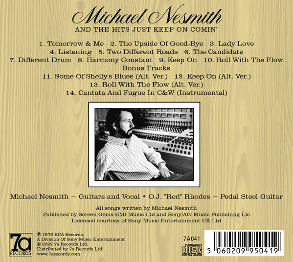 Michael Nesmith : And The Hits Just Keep On Comin' (CD, Album, RE, RM, 50t)