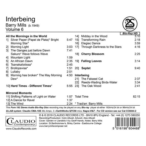 Barry Mills : Interbeing (CD, Album)