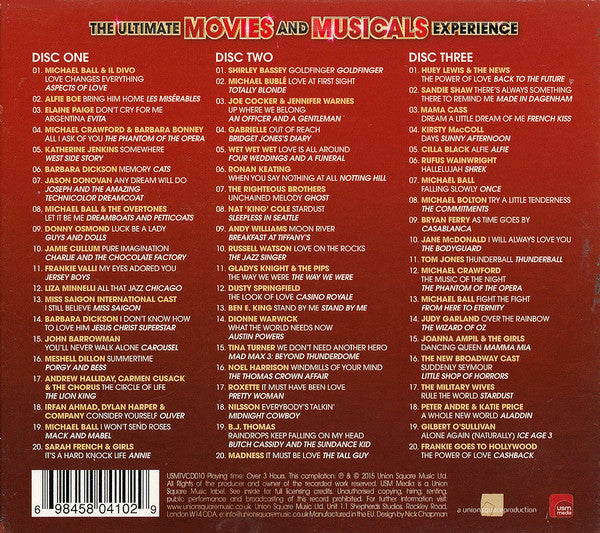 Various : The Ultimate Movies And Musicals Experience (3xCD, Comp)