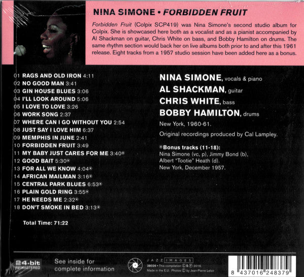 Nina Simone : Forbidden Fruit (CD, Album, RE, RM)