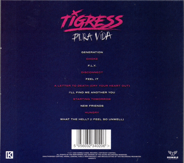 Tigress (3) : Pura Vida (CD, Album)