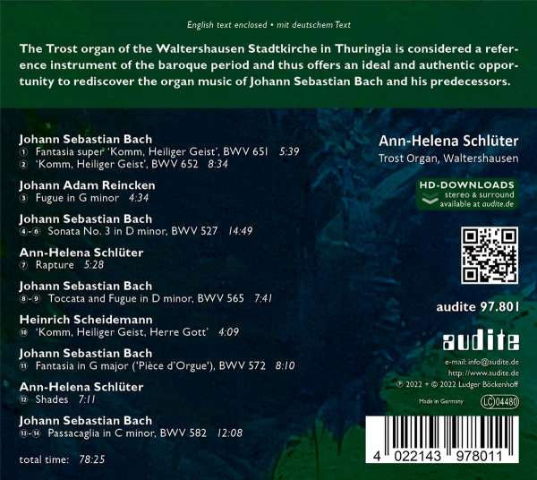 Ann-Helena Schlüter : Holy Spirit - Komm, Heiliger Geist (CD)