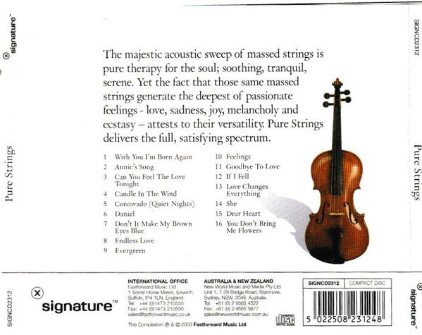 Unknown Artist : Pure Strings (CD, Comp)