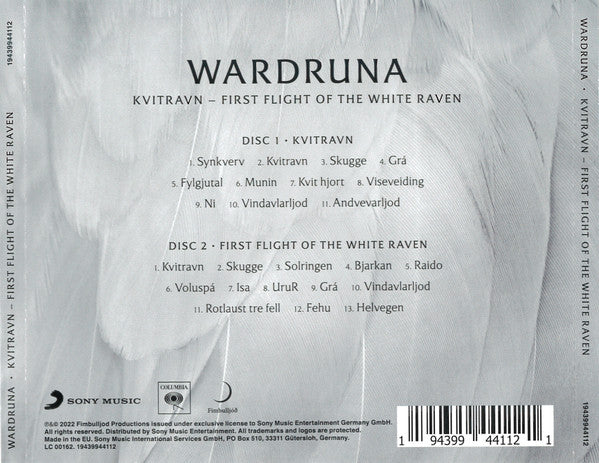 Wardruna : Kvitravn / First Flight Of The White Raven (CD, Album, RE + CD)