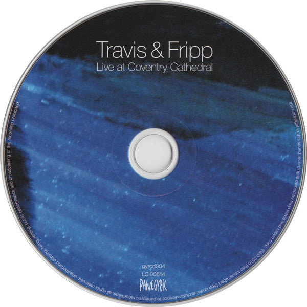 Travis & Fripp : Live At Coventry Cathedral (CD, Album)