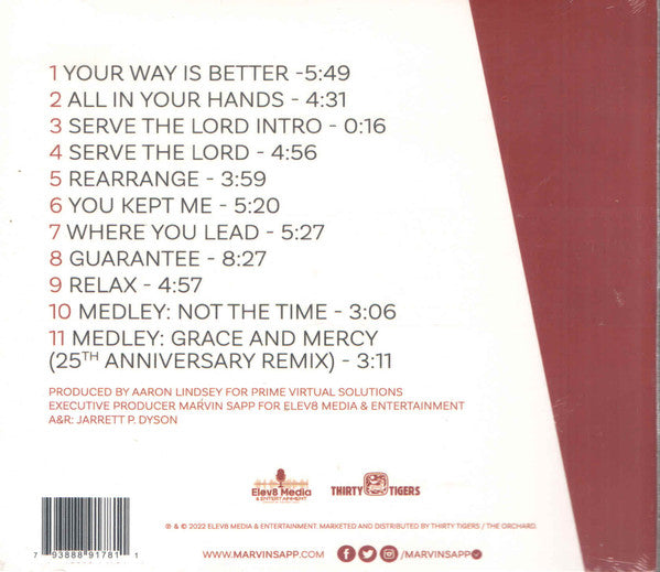 Marvin Sapp : Substance (CD, Album)