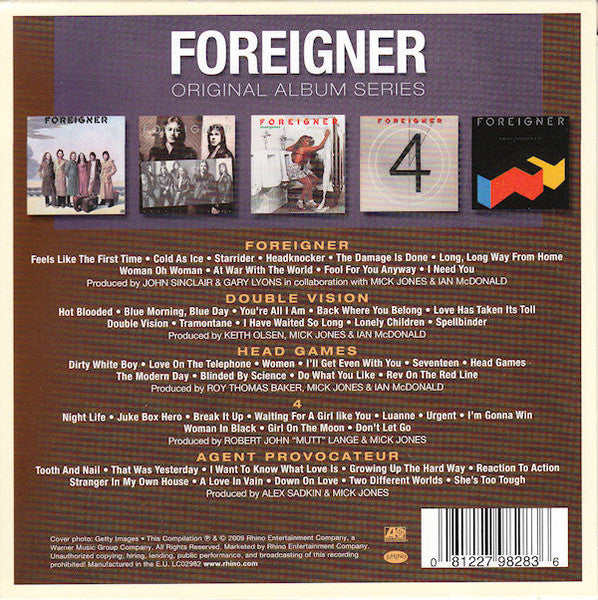 Foreigner : Original Album Series (CD, Album, RE + CD, Album, RE + CD, Album, RE + CD)