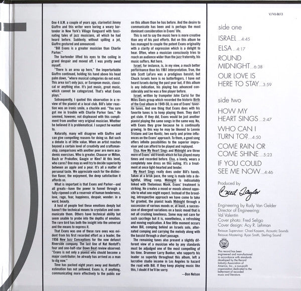 The Bill Evans Trio : Trio '65 (LP, Album, RE, 180)