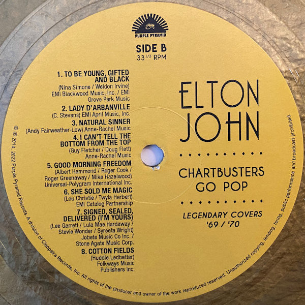 Elton John : Chartbusters Go Pop (LP, Comp, Ltd, Gol)