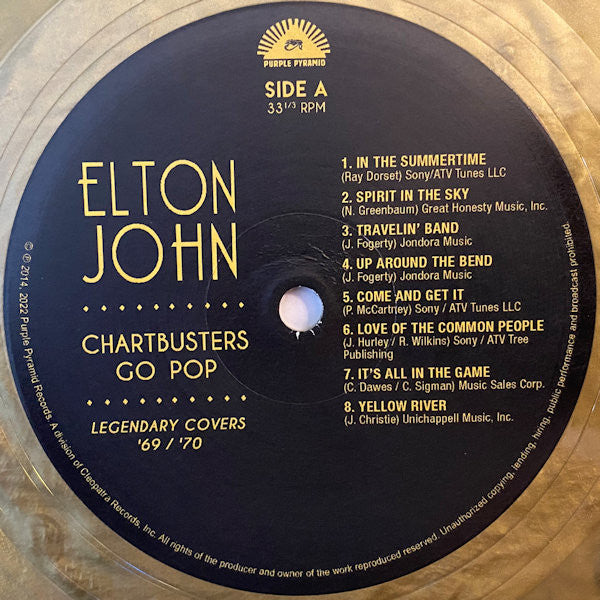 Elton John : Chartbusters Go Pop (LP, Comp, Ltd, Gol)