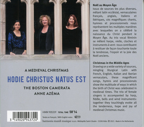 Boston Camerata • Anne Azéma : Hodie Christus Natus Est: A Medieval Christmas (CD, Album)