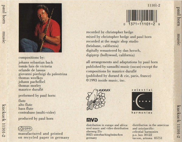 Paul Horn : Music (CD, Album)