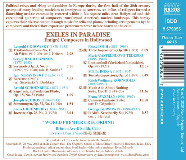 Brinton Smith, Evelyn Chen : Exiles In Paradise – Émigré Composers In Hollywood (CD, Album)