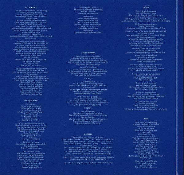 Joni Mitchell : Blue (CD, Album, RE, RM)