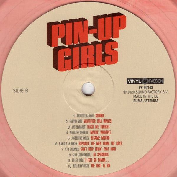 Various : Pin-Up Girls - Too Hot To Handle (LP, Comp, Ltd, RE, Red)