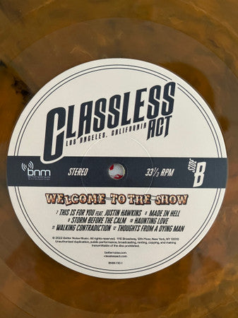 Classless Act : Welcome To The Show (LP, Album, Ltd, Bro)
