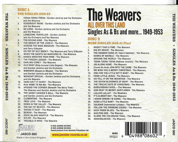 The Weavers : All Over This Land - Singles As & Bs And More, 1949-1953 (2xCD, Comp)