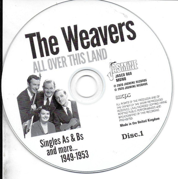 The Weavers : All Over This Land - Singles As & Bs And More, 1949-1953 (2xCD, Comp)