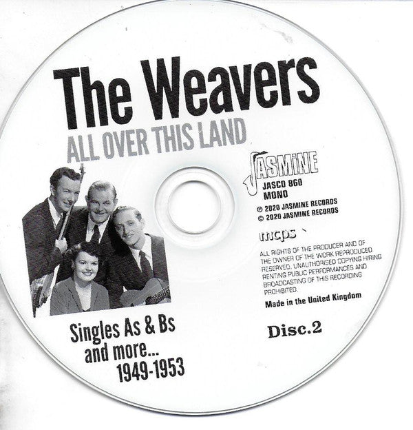 The Weavers : All Over This Land - Singles As & Bs And More, 1949-1953 (2xCD, Comp)