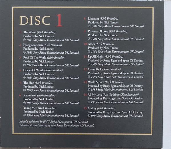 Spear Of Destiny : Liberators! The Best Of 1983-88 (2xCD, Comp)