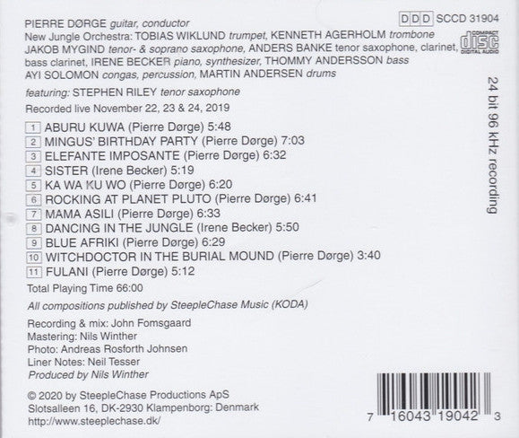 Pierre Dørge & New Jungle Orchestra : Bluu Afroo (CD, Album)