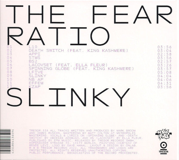 The Fear Ratio : Slinky (CD, Album)