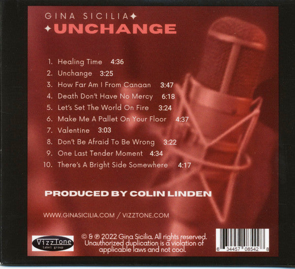 Gina Sicilia : Unchange (CD, Album)