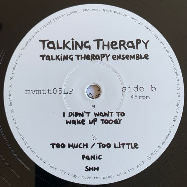 Talking Therapy Ensemble : Talking Therapy (12", EP)