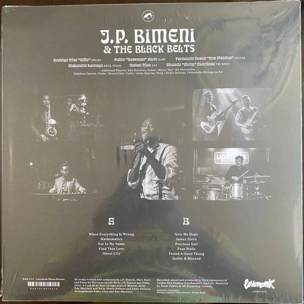 J.P. Bimeni & The Black Belts (2) : Give Me Hope (LP, Album, Ltd, Gre)