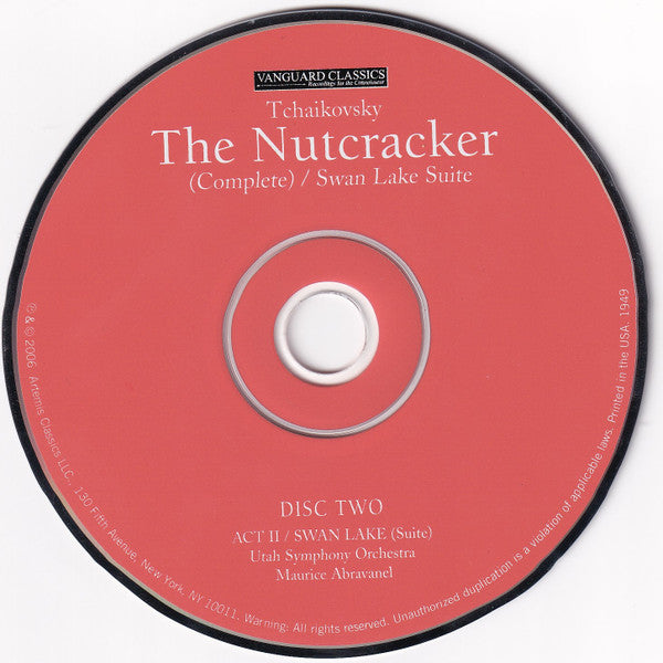 Pyotr Ilyich Tchaikovsky, Utah Symphony Orchestra, Maurice Abravanel : The Nutcracker (Complete Ballet), Swan Lake Suite (2xCD, Album, RE, RM)