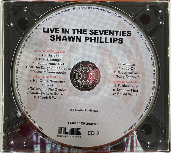 Shawn Phillips (2) : Live In The Seventies (3xCD, Album, Dig)