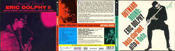 Eric Dolphy Quintet With Freddie Hubbard : Outward Bound (CD, Album, RE, RM)