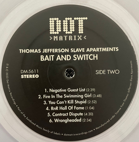 Thomas Jefferson Slave Apartments : Bait And Switch (LP, Album, RE, Cle)