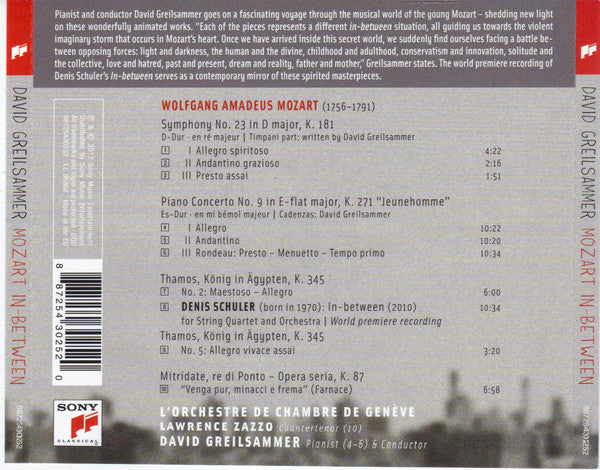 David Greilsammer : Mozart In-Between (CD, Album)