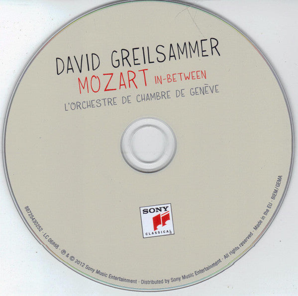 David Greilsammer : Mozart In-Between (CD, Album)