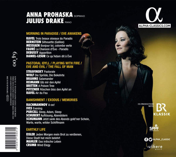 Anna Prohaska, Julius Drake : Paradise Lost (CD, Album)