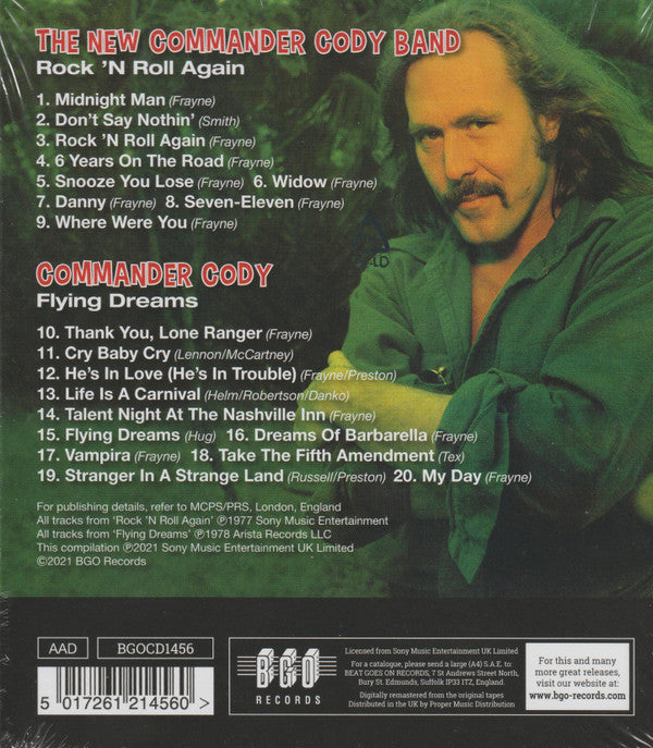 Commander Cody : Rock ’N Roll Again / Flying Dreams (CD, Comp)