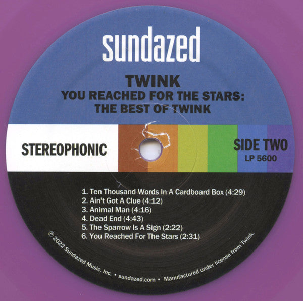 Twink (4) : The Best Of Twink: You Reached For The Stars (LP, Comp, Vio)