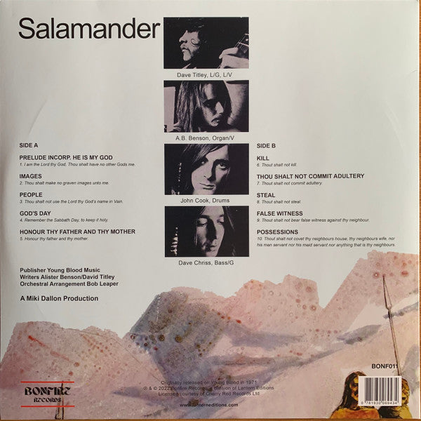 Salamander (9) : The Ten Commandments (LP, Album, Ltd, M/Print, RE, 180)
