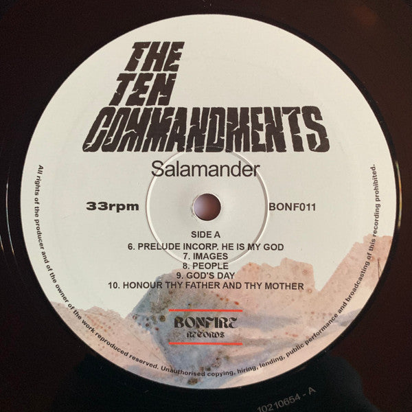 Salamander (9) : The Ten Commandments (LP, Album, Ltd, M/Print, RE, 180)