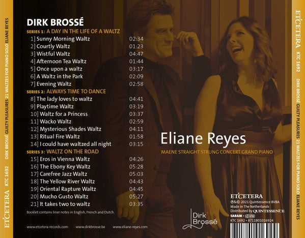 Dirk Brossé, Eliane Reyes : Guilty Pleasures 21 Waltzes For Piano Solo (CD, Album)