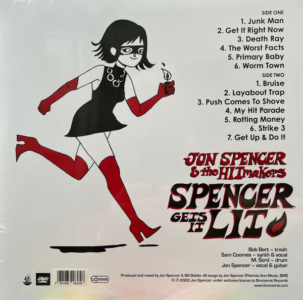 Jon Spencer & The Hitmakers : Spencer Gets It Lit (LP, Album, Ltd, Eco)