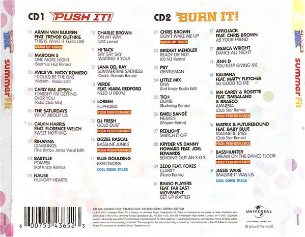 Various : The Workout Mix: Summer Fit (2xCD, Comp, Mixed)