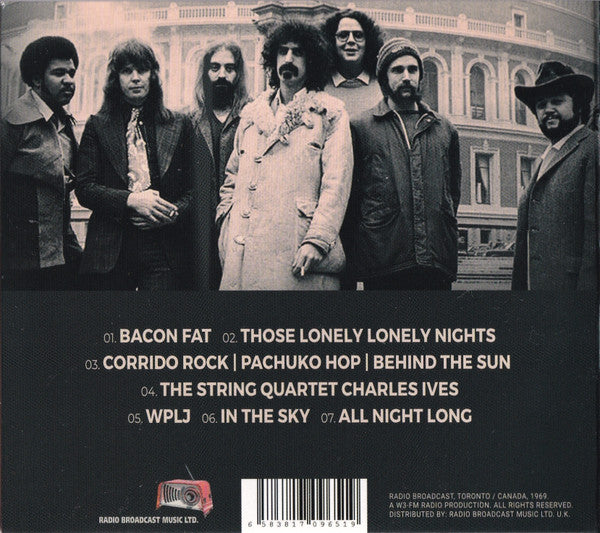 The Mothers Feat. Frank Zappa : Live 1969 (Legendary Radio Broadcast, Toronto) (CD, Unofficial)