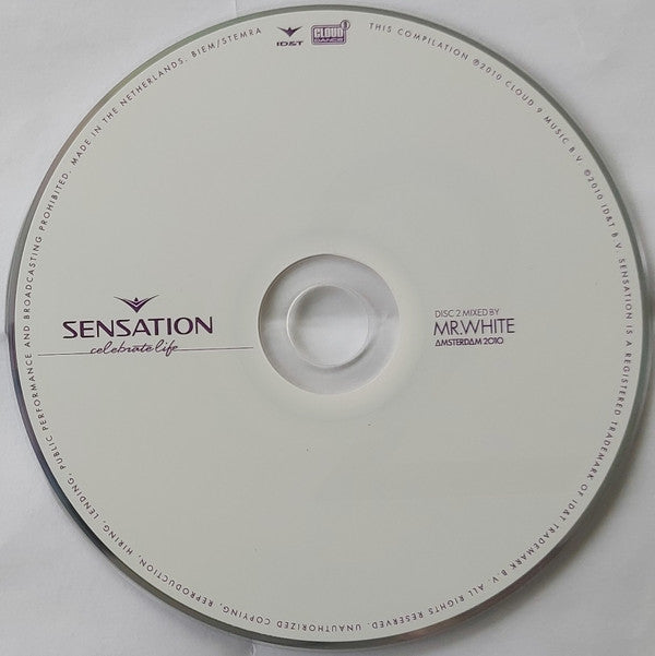 Various : Sensation - Celebrate Life - Amsterdam 2010 (2xCD, Comp, Mixed)