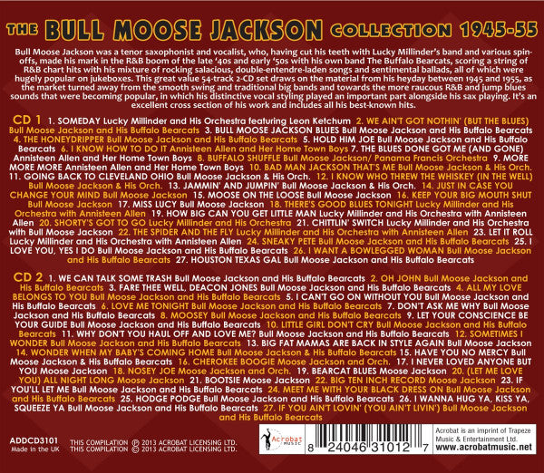 Bull Moose Jackson : The Bull Moose Jackson Collection 1945-55 (2xCD, Comp, Mono)