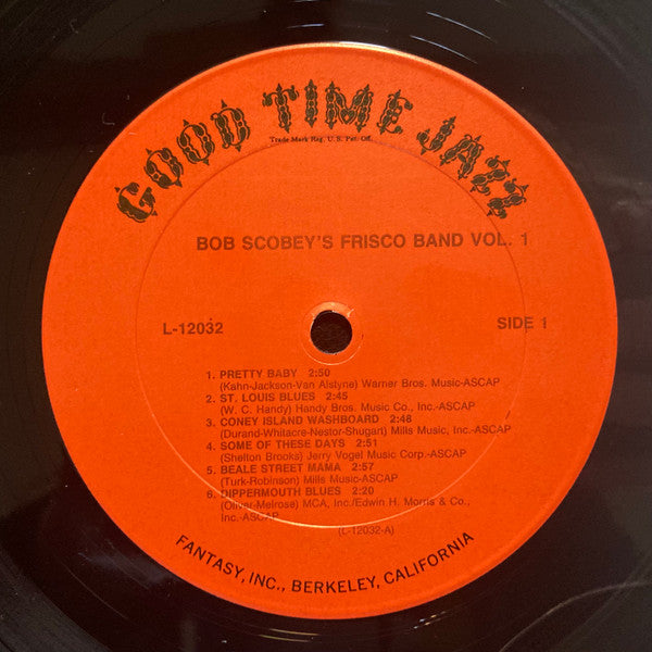 Bob Scobey's Frisco Band : Vol. 1, The Scobey Story (LP, Mono, RE)